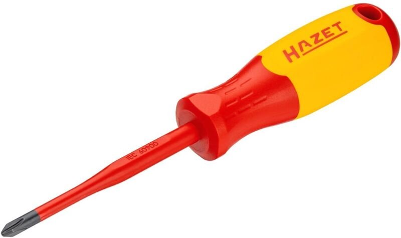 Hazet - Elektriker-Schraubendreher ∙ schutzisoliert 811KV-PH2 ∙ Kreuzschlitz Profil ph ∙ sw PH2
