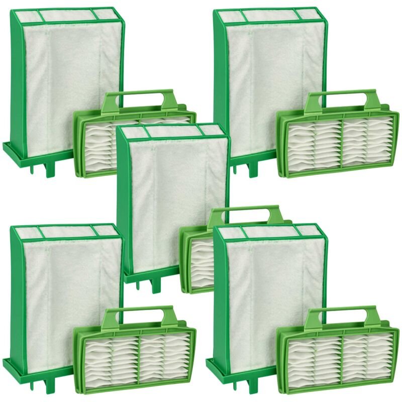 Filter-Set kompatibel mit Sebo Airbelt K3, K1 Staubsauger - 10x Filter (Mikrofilter, Hygieneschutzfilter) - Vhbw
