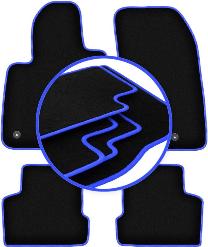 CARLUX-BLUE Autofußmatten für: Jeep Renegade SUV (2014-2019)