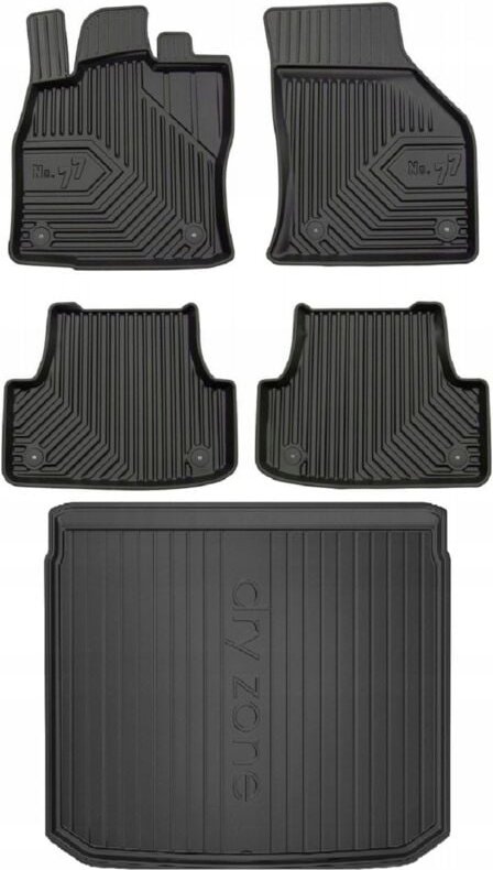 SET 77 Gummimatten und Fußmatten AUDI A3 8V Schrägheck 2012-2019 g