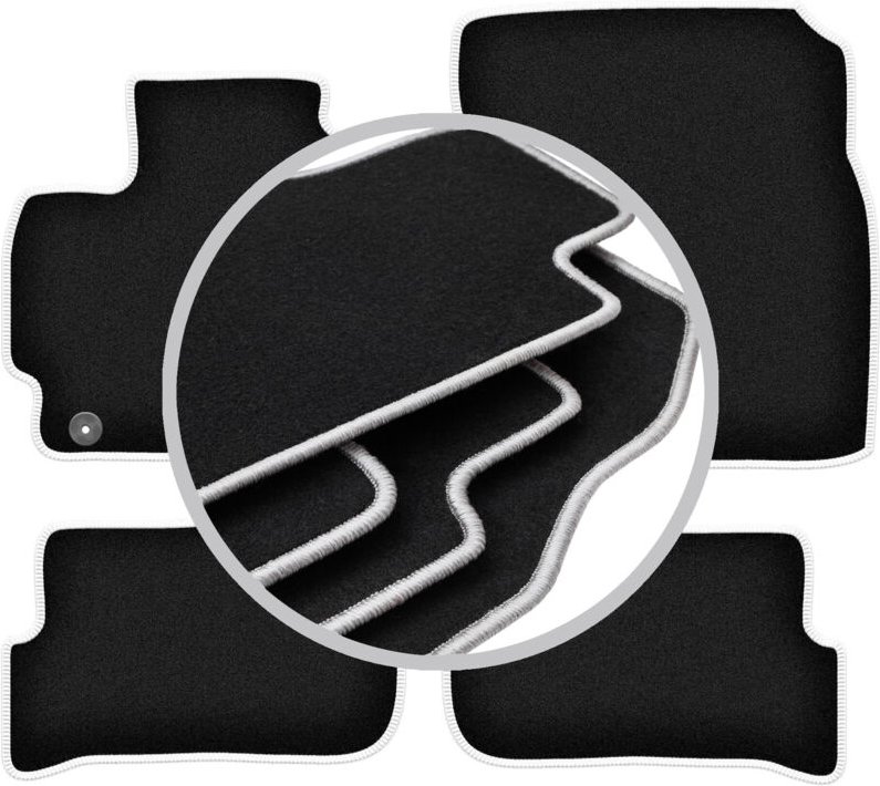 CARLUX-SILVER Autofußmatten für: Mitsubishi Space Star II Fließheck (2013-)