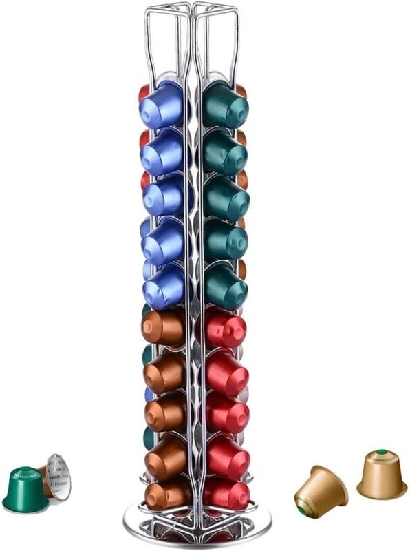 Gabrielle - Kompatibler Kapselhalter - Für 40 Stück - Platzsparende Lösung zur Aufbewahrung von Kapselhaltern