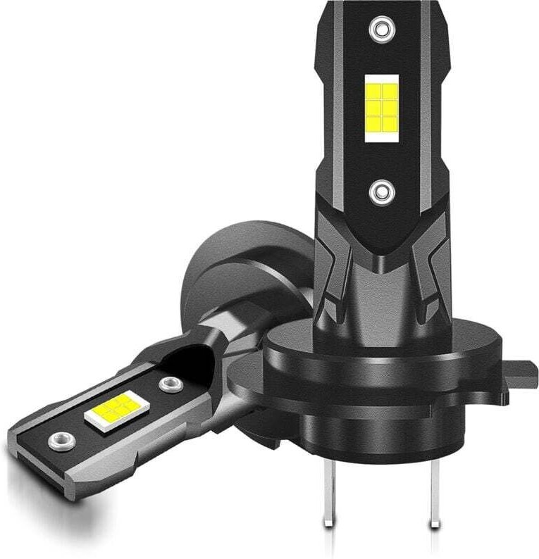 H7-LED-Lampe, 4000 lm, 40 W, 400 % Helligkeit, 6500 K, Weiß, H7-Scheinwerfer-Umrüstsatz, als Ersatz für Halogen- und Xen...
