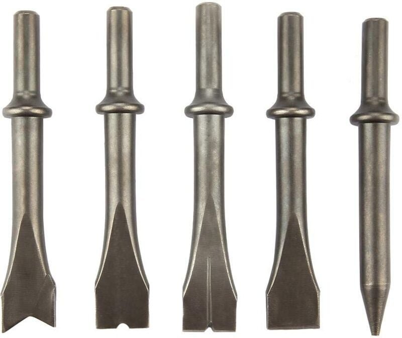 Zoternen - sds plus Meißelset, 5 Stücke Air Hammer Meißel, Pneumatische Meißel Hammer Bit für 150/190/250 Air Hammer