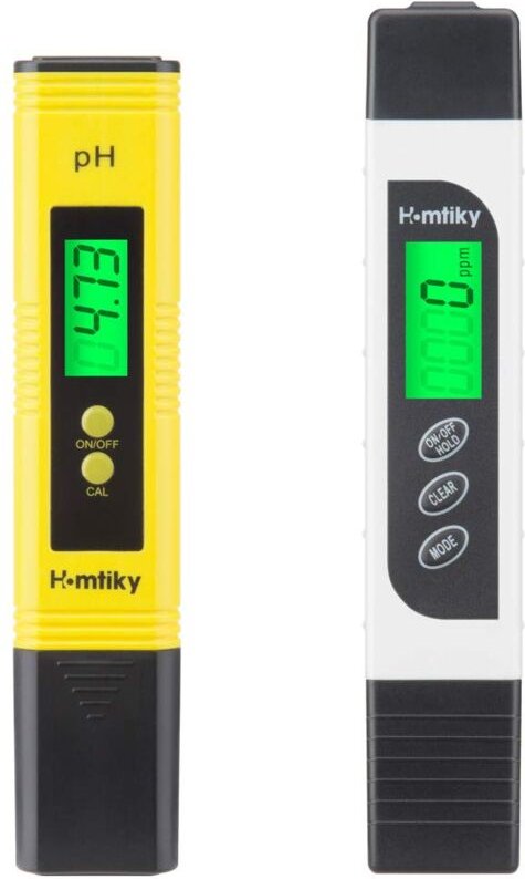 PH- und TDS-Messgerät, 2-in-1-TDS-pH-Wasserqualitätstester, 1-ppm-Auflösung, 2 % Ablesegenauigkeit, für Schwimmbäder, Aq...