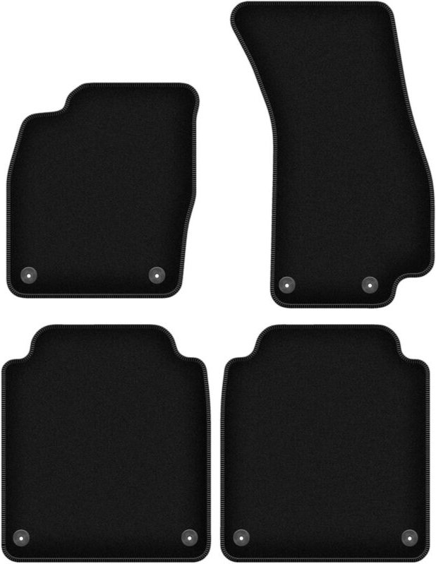 BASIC schwarze Veloursmatten für: Audi A8 D5 LANG (2017-2022)
