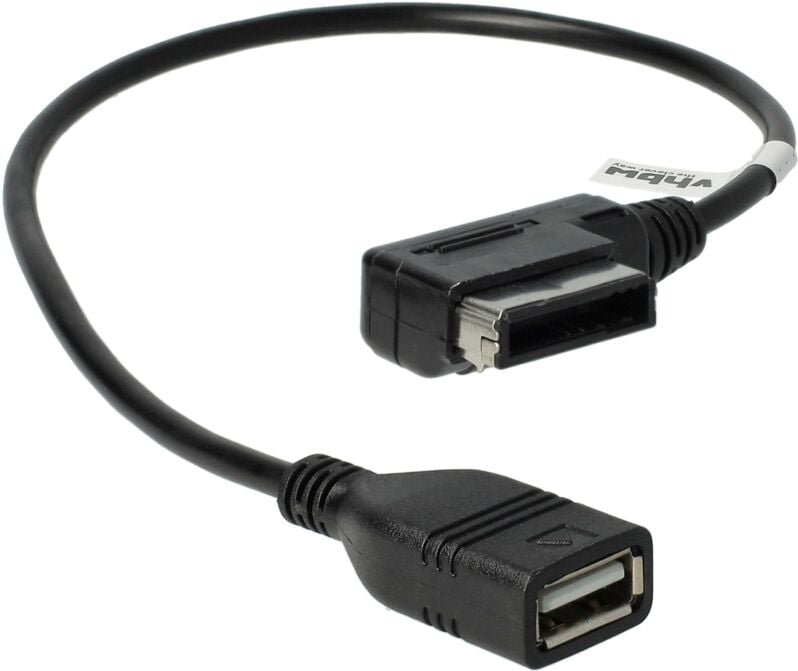 Vhbw - kfz Audio Kabel kompatibel mit vw Touareg, Touran - USB-Adapter, 37,1 cm Schwarz