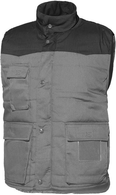 Issaline 04031-084 Arbeitsweste mit mehreren Taschen, EN ISO 13688:2013, Grau, L