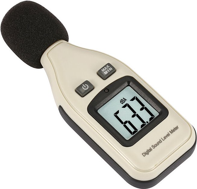 Schallpegelmesser Kompaktes tragbares Dezibelmessgerät mit LCD-Bildschirm – Werkzeug zur Messung des Lärmpegels von