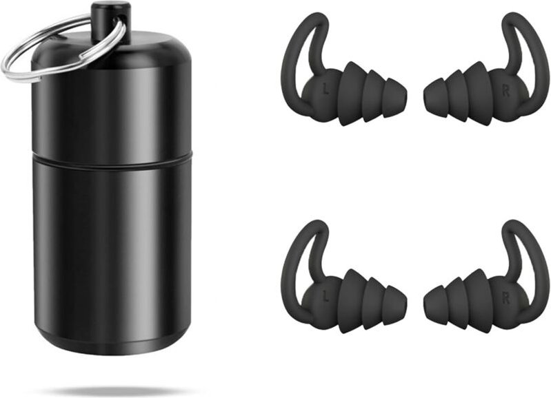 Bluedeer - 2 Paar Ohrstöpsel Motorrad, Wiederverwendbare Gehörschutz Ohrenstöpsel, Konzert Gehörschutz Ohrstöpsel, mit A...