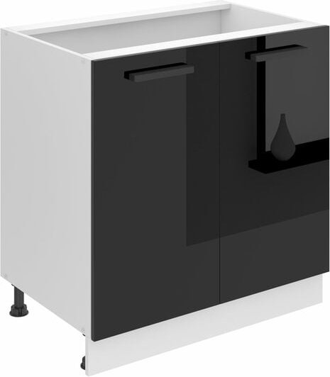 Unterschrank Küche, Küchenunterschrank 80 cm Breite. sd Küchenunterschrank mit Arbeitsplatte. Küchenschrank mit 2 Türen,...