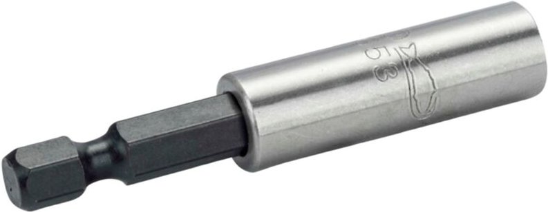 Bahco 1/4 Magnetischer Universal-Bithalter mit Haltering, Sechskant 60 mm - 5 Stk./Kunststoffbox