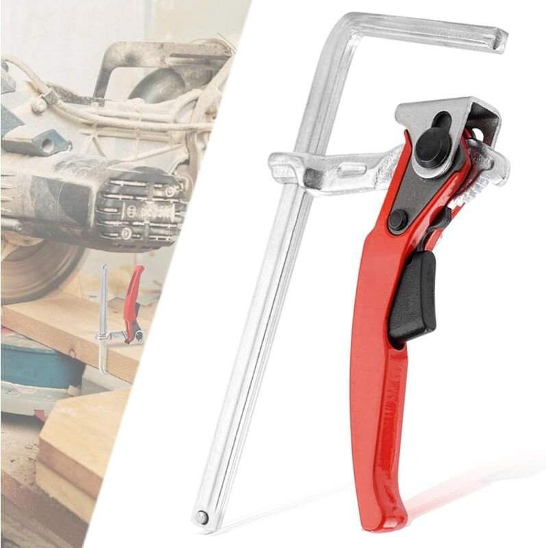 Dolaso - Hebelklemme: Ganzstahlklemme mit 160 mm Kapazität und 60 mm Ausladungstiefe, Schnellspannklemme, Befestigung vo...