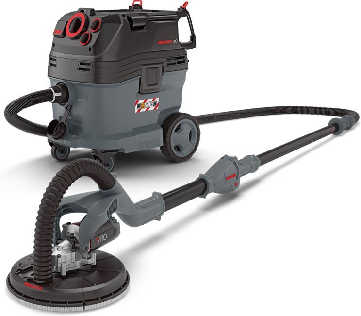 MENZER Trockenbau Schleifsystem Dustfree mit LHS 225 PRO VARIO + VCM 530 PRO