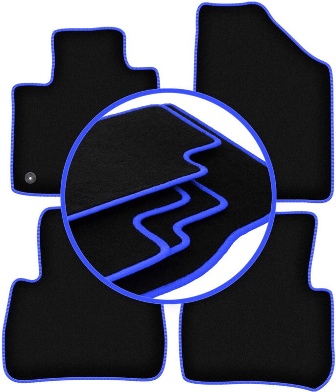 CARLUX-BLUE Autofußmatten für: Nissan Murano Z51 SUV (2008-2015)