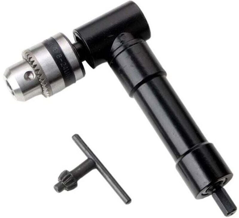 90 Grad rechtwinklige elektrische Bohrmaschine, Dreibackenfutter, rechtwinkliger Bieger mit Schraubenschlüssel - Tigrezy