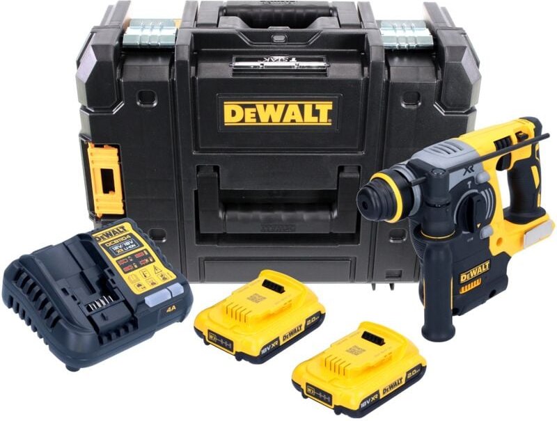 DeWalt DCH 273 D2 Akku Kombihammer 18V 2,1J SDS-Plus Brushless + 2x Akku 2,0Ah + Ladegerät + TSTAK