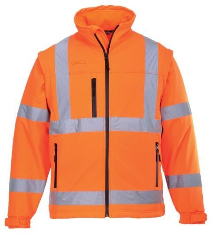 HiVis Softshell-Jacke (3 Schichten) Orange M
