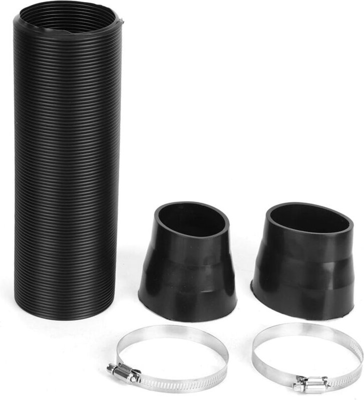 Ahlsen - Kaltluftansaugschlauch 76 mm/3 Zoll, flexibler Schlauchsatz mit Befestigungsklemme, flexibler Kanalrohrschlauch...