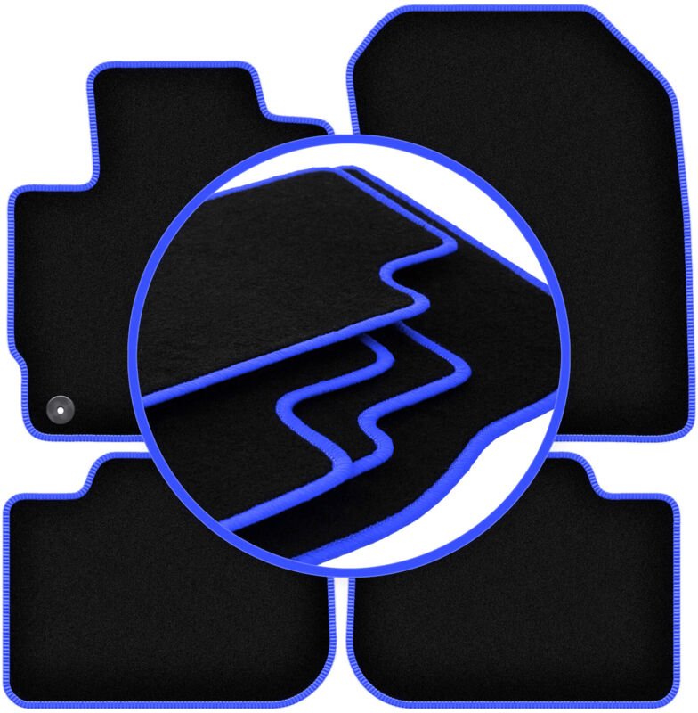 CARLUX-BLUE Autofußmatten für: Mitsubishi Colt VII Fließheck (2008-2012)