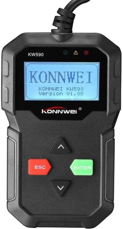 LIFCAUSAL KW590 Professioneller OBD2-Scanner, automatischer Codeleser mit CAN-Diagnosetool, vollständigen EOBD/OBD2-Funk...