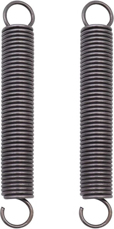 Beijiyi - 2 Stück Stahlverlängerungsfeder, verlängerte Druckfeder, Doppelhakenfedern – 2 x 18 x 150 mm