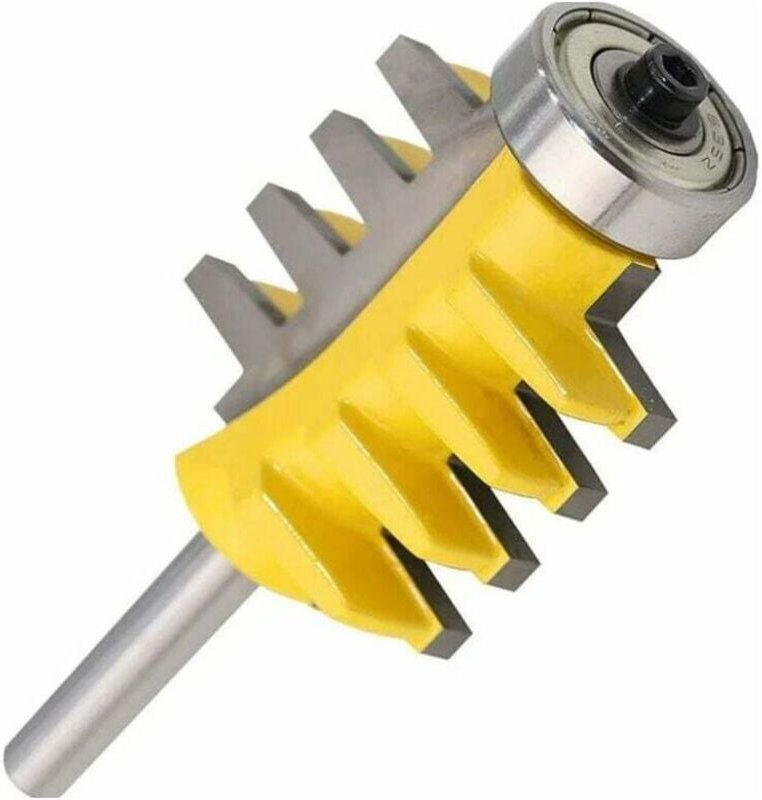 (8 x 20 x 24 mm) Umkehrbarer Fugenfräser, 8-mm-Schaftschiene, Leimfräser, konischer Zapfenschneider, Holzbearbeitungswer...