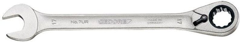 Maulringratschenschlüssel 7 ur Schlüsselweite 14 mm Länge 190 mm umschaltbar, Ringseite 13 °