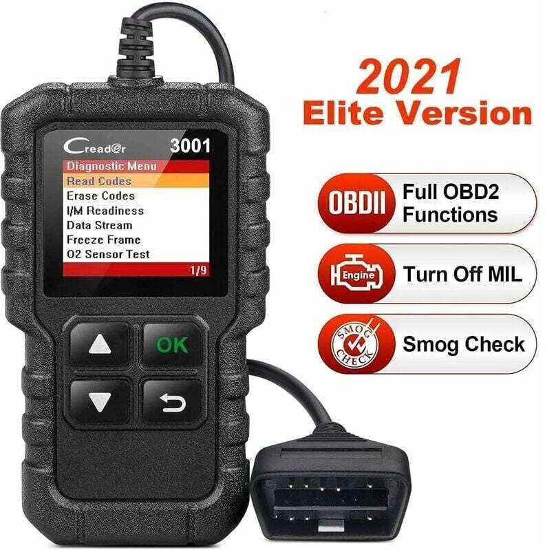 Auto-Codeleser, Creader/CR3001 OBD II-Vollcodeleserkarte zum Lesen und Löschen von Motorfehlercodes
