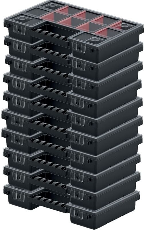 10er Set Kistenberg Sortimentskasten Nors Organizer Sortierbox Kleinteilemagazin
