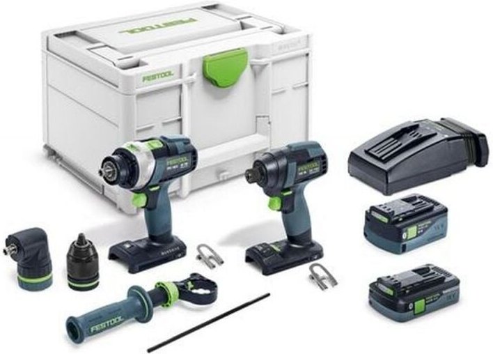 Festool - Schrauber- und Bohrer-Set tid 18 5,0/4,0-Set tpc 18/4