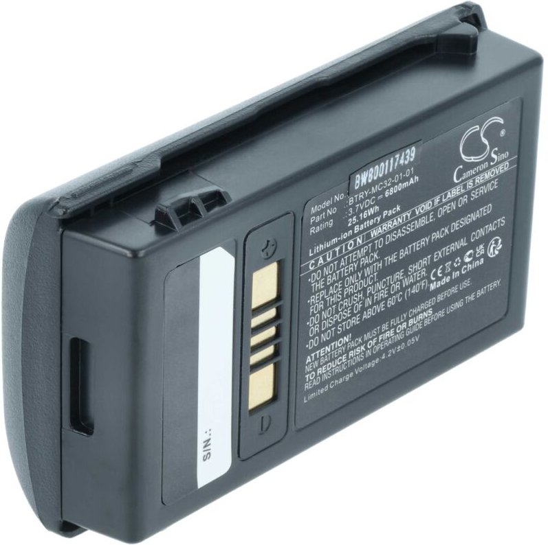 Vhbw - 1x Akku kompatibel mit Motorola Symbol MC3200, MC32N0 Barcodescanner pos (6800 mAh, 3,7 v, Li-Ion)