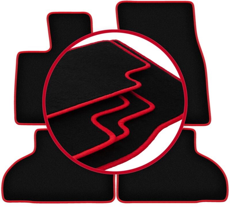 CARLUX-RED Autofußmatten für: BMW X5 F15 SUV (2013-)