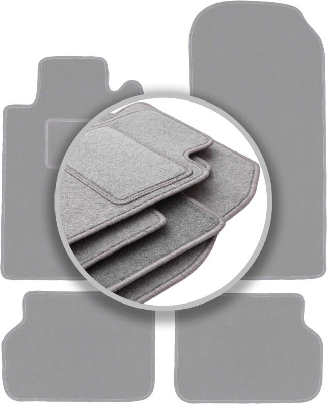 Graue Autofußmatten für: Mercedes CL W140 Coupé (1991-1998)