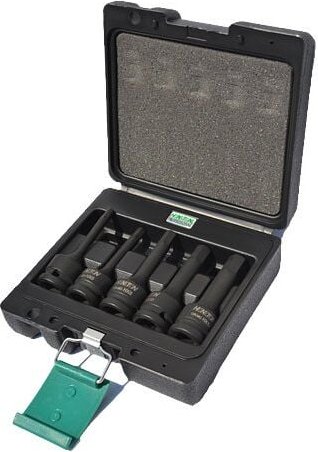 Thumbnail - Honiton 1/2" Schlagschrauber, Honiton, Modell 4005, 5-teiliger Satz, ideal für schwere Arbeiten, aus hochfestem, langleb...