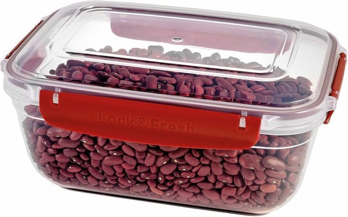 Michelino - Frischhaltedose Lebensmitteldose Vorratsdose Serie Nora 900 ml Rot