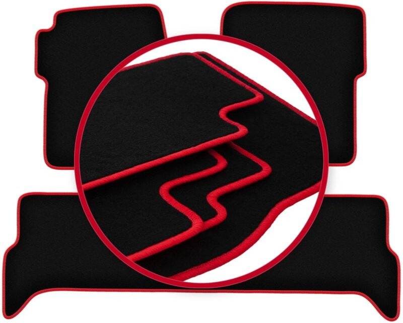 CARLUX-RED Autofußmatten für: Land Rover Discovery II Offroad (1998-2004)