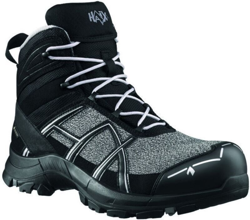 HAIX Stiefel BLACK EAGLE Pro, MID, S3, schwarz-silber, Gr. 9 (43)