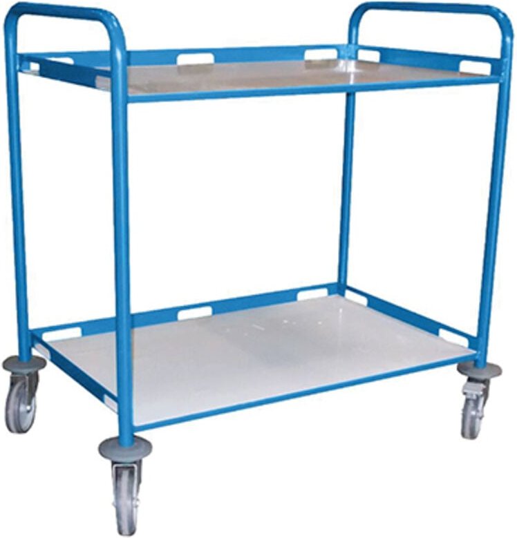 Kantinenwagen aus Blech ROT 2 Platten 1000x600mm - Tragkraft 200kg - 880008991/RAL3020