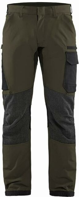 Thumbnail - Blaklader - Wartungshose Stretch 4D Khaki-Grün/Schwarz T.44 1422164599-C50