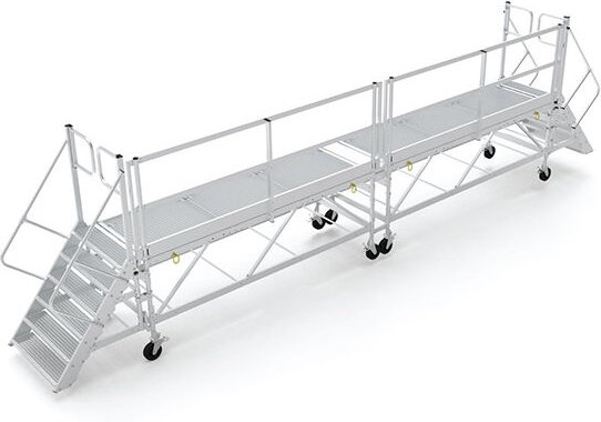 Matisère - Mobile Plattformtreppe - Länge 6.00m - Doppelter Zugang - QMC6DA
