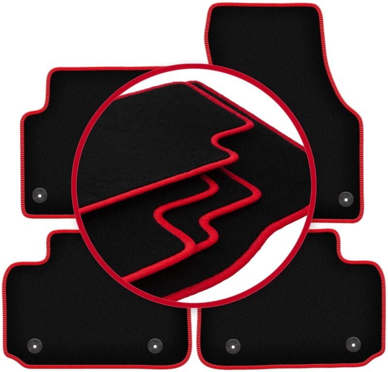 CARLUX-RED Autofußmatten für: Land Rover Discovery Sport SUV (2014-)