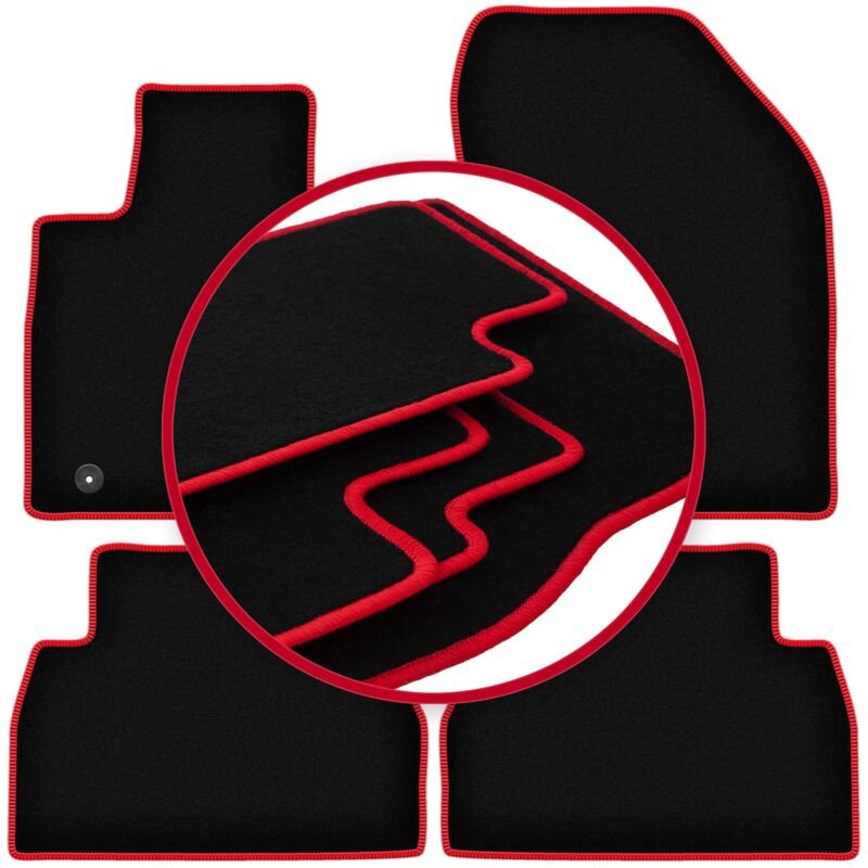 CARLUX-RED Autofußmatten für: Hyundai SantaFe IV SUV (2018-)