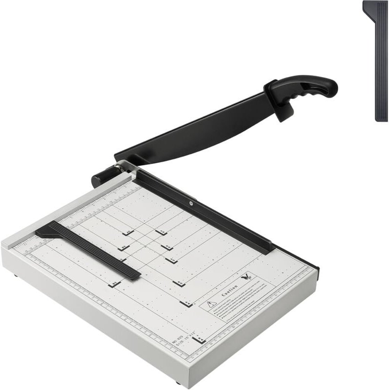 Mophorn - Papierschneider, Guillotine-Schneidemaschine, 15 Zoll Schnittlänge, 16 Blatt Kapazität, robuster Guillotine-Pa...