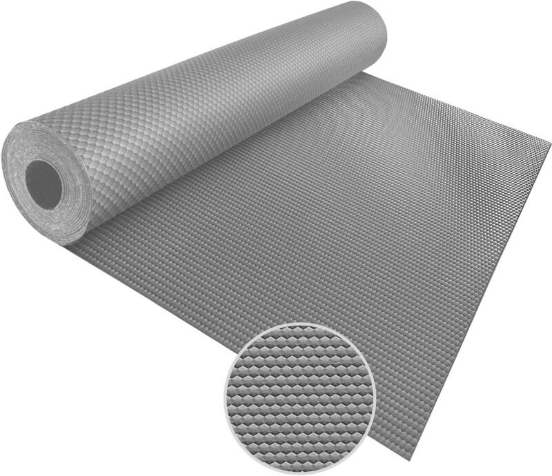 PVC-Bodenbelag Hexagon Grau 120 x 500 cm