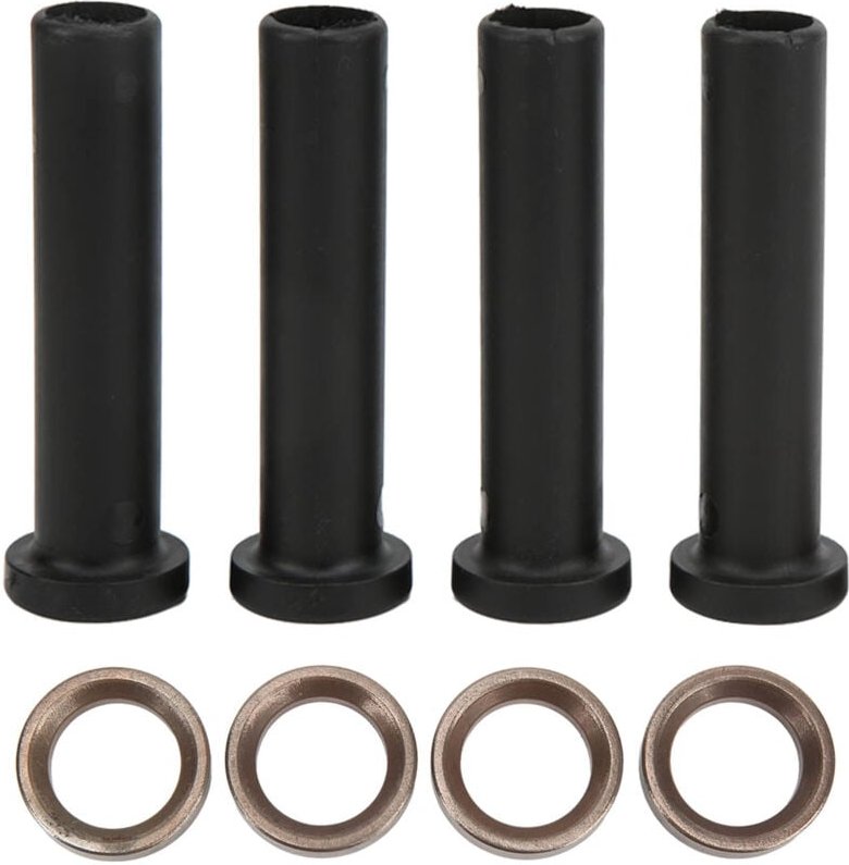 Ej.life - 4 Stück lange vordere A-Arm-Buchse mit Distanzstück, schwarz, Ersatz für Polaris Trail Blazer 250 1993–2005