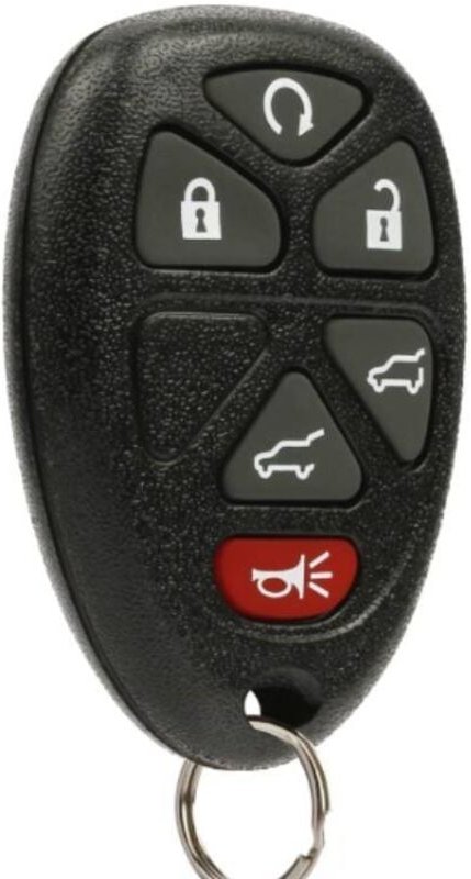 Autoschlüsselanhänger mit schlüsselloser Fernbedienung, kompatibel mit Chevrolet Tahoe Suburban (2007–2014), Cadillac Es...