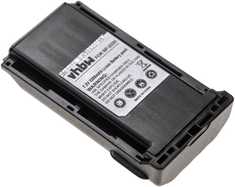 Vhbw - Akku kompatibel mit Icom IC-F3163S, IC-F3163T, IC-F3230D, IC-F3230DS, IC-F3230DT Funkgerät, Walkie Talkie (2250mA...