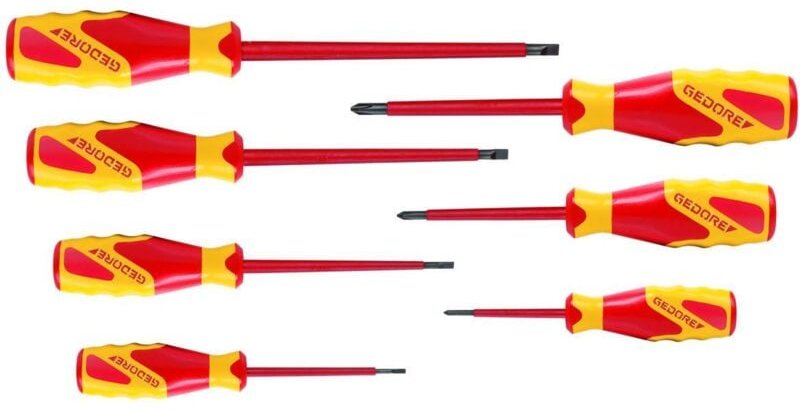 Vde Schraubendreher-Set 7teilig Schlitz, Kreuzschlitz Phillips - Gedore