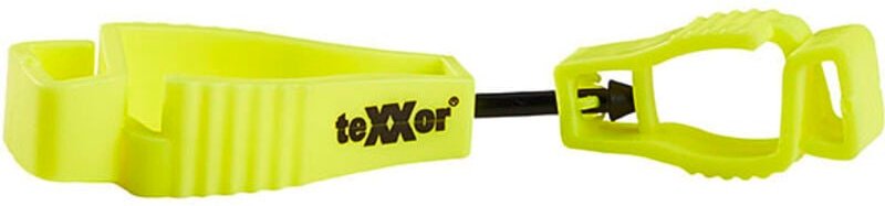 Handschuh-Clip aus Kunststoff Gelb teXXor
